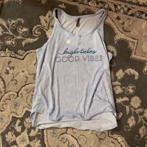 Blue Pajama Top With Words
